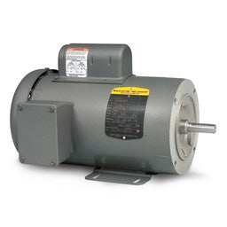 Baldor Electric CL3405, 1/3 Hp, 3600 Rpm, 56C FR, 115/230 Vac, 1 PH, TEFC, C-Face w/ Base, No Drip Cover, General Purpose Motor