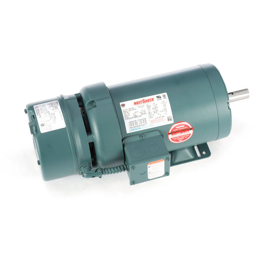 Leeson Electric 122247.00, 2 HP, 1800 RPM, 145T FR, 208-230/460 Vac, 3 PH, TEFC, Rigid Base, Brakemotors