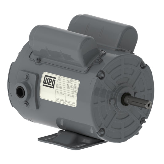 Weg Electric 00336AS1RAF145TZ-S, 3 Hp, 3600 Rpm, 143/5T FR, 208-230 Vac, TEAO, 1 PH, Foot-mounted, Rolled Steel.