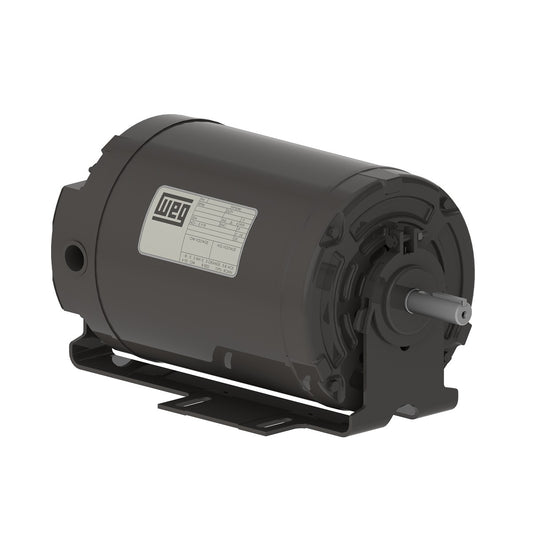 Weg Electric .5018ES1BRBPFC56, 1/2 Hp, 1800 Rpm, V56 FR, 115/208-230 Vac, 1 PH, TEAO, Resilient Base, General Purpose Motor