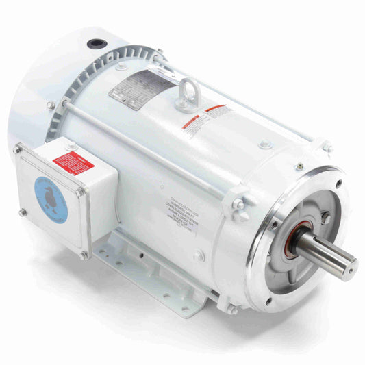 140823.00, 10 HP, 3600 RPM, 215TC FR, TENV & TEFC, 208-230/460 Vac, 3 PH, C Face w/Base, Washguard