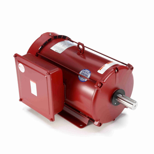 Leeson Electric 140707.00, 7 1/2 HP, 1800 RPM, 215T FR, 230 Vac, 1 PH, TEFC, Rigid Base, Agricultural Motor.