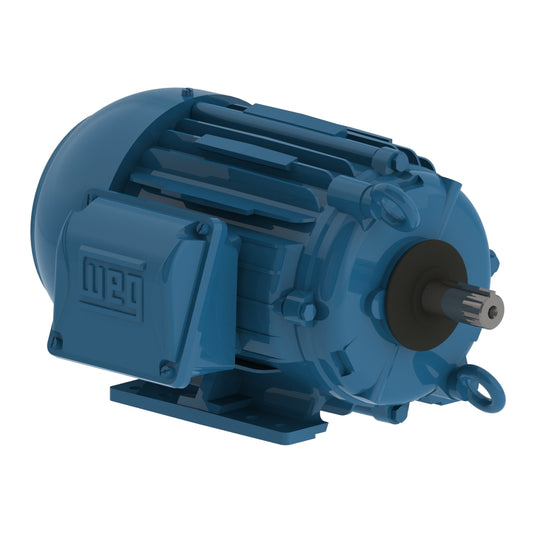 Weg Electric 00218ET3ECT145TF1-W2, 2 Hp, 1800 Rpm, 143/5T FR, 230/460//380 Vac, TEFC, 3 PH, Foot-mounted, Brake Motor.