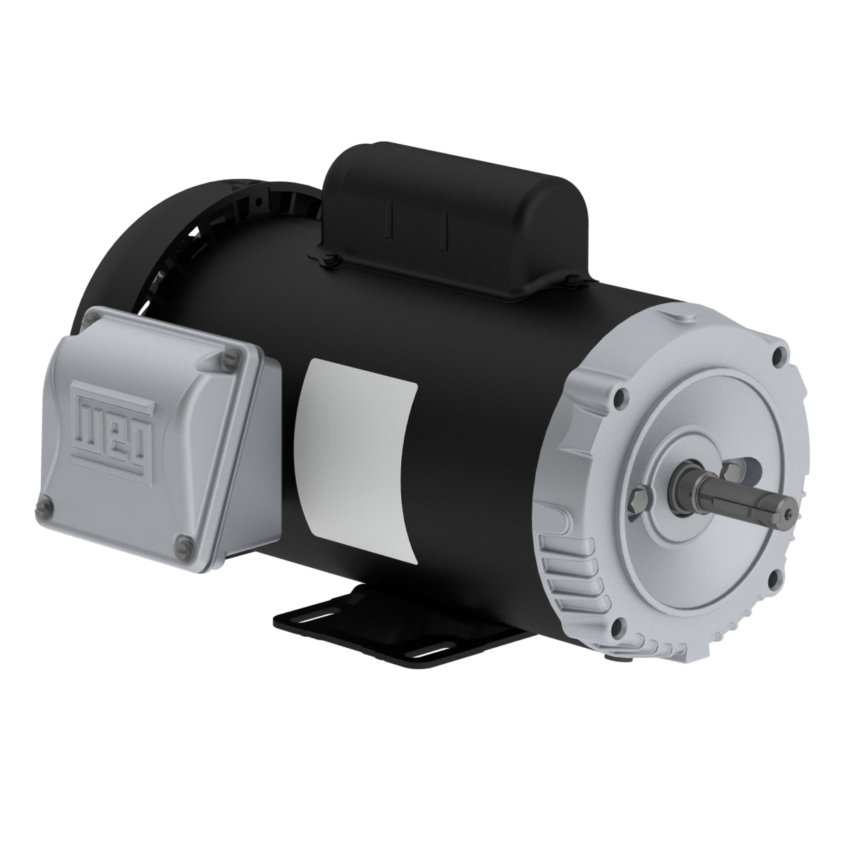Weg Electric 00118ES1B56C-S, 1 Hp, 1800 Rpm, 56C FR, 115/208-230 Vac, 1 PH, TEFC, Foot-mounted, General Purpose Motor.