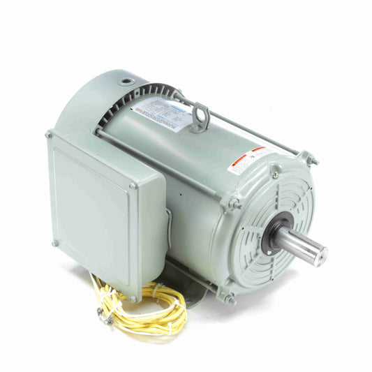 Leeson Electric 141393.00, 10 HP, 1800 RPM, 215T FR, 230 Vac, 1 PH, TEFC, Rigigd Base,Crop Dryer Motor.