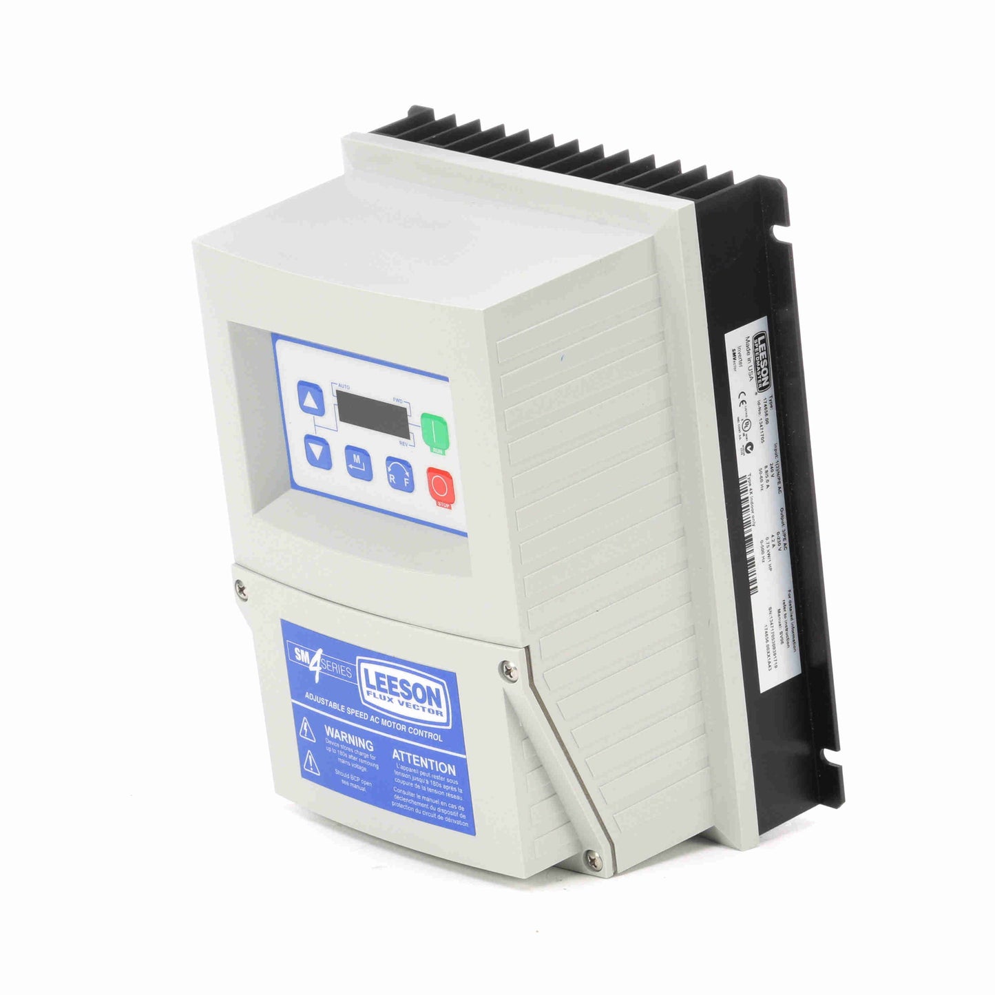 174656.00, 1 HP, SM4 Series Flux Vector VFD, NEMA 4(IP65), 208-240 Volts, AC 1 or 3Ø Input, 230 Volts AC 3Ø Output, Vector AC Inverter