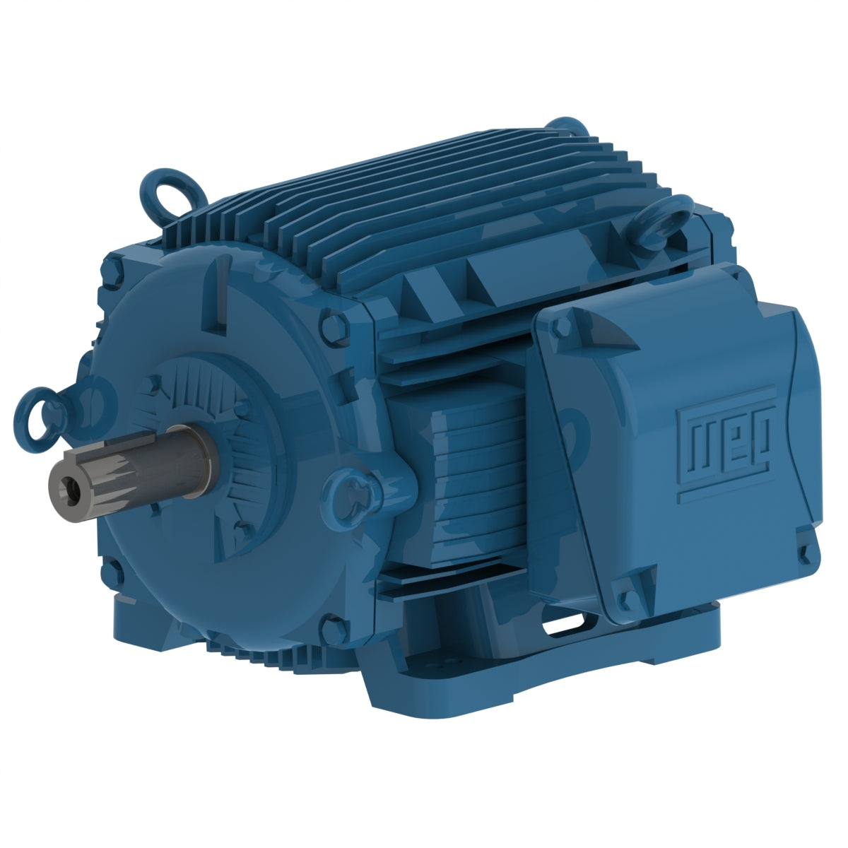 Weg Electric 06018AT3ECT364T-W22, 60 Hp, 1800 Rpm, 364/5T Frame, 208-230/460//380 Vac, TEAO, 3 PH, Foot-mounted, W22 Cooling Tower NEMA Efficiency.