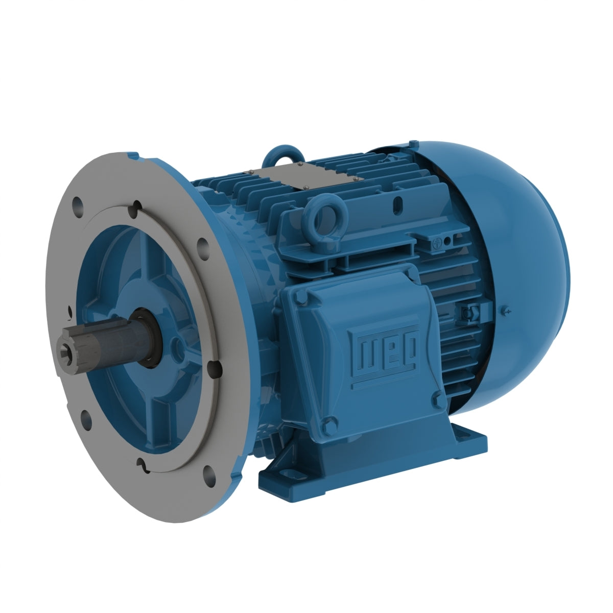 Weg Electric 00518ET3YAL132SFF-W2, 7 1/2 Hp, 1800 Rpm, 132S Frame, 460//380-415 Vac, TEFC, 3 PH, Foot-mounted, Multimounting IE3.
