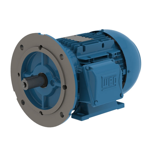 Weg Electric  00218ET3EAL100LFF-W2, 3 Hp, 1800 Rpm, 100L FR, 230/460//380-415 Vac, TEFC, 3 PH, Foot-mounted, Multimounting.