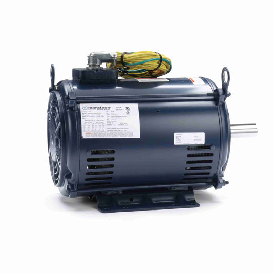 Marathon Electric Y302A, 5-7 Hp, 3600 Rpm, 184TZ FR, 208-220/440 Vac, 3 PH, Crop Dryer, Open/Air Over, 184TTDW7611.