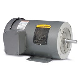Baldor Electric CEM3554, 1 1/2 Hp, 1800 Rpm, 56C FR, 230/460 Vac, 3 PH, TEFC, C-Face with Base, General Purpose Motor