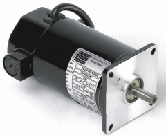 Bodine Electric 0047, 1/17 Hp, 2500 Rpm, 24 Oz-in., 24A4BEPM, 130 Vdc., Flange Mount, With Accessory Shaft, Permanent Magnet DC Gearmotor