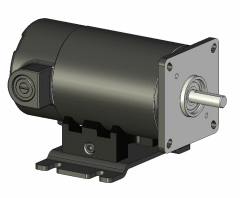 Bodine Electric 0042, 1/29 Hp,2500 Rpm, 14 Oz-in., 24A2BEPM, 130 Vdc., Base Mount, No Accessory Shaft, Permanent Magnet DC Gearmotor