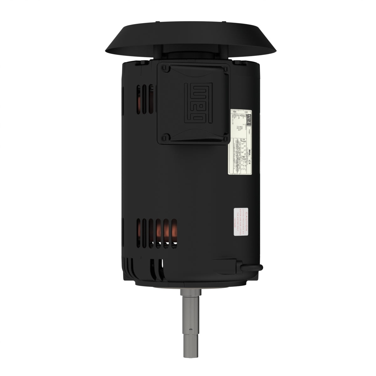 Weg Electric 00536OT3E182JPV-S, 5 Hp, 3600 Rpm, 182/4JP Frame, 230/460//190-220/380-415 Vac, ODP, 3 PH, Footless, Rolled Steel JP Pump Efficiency.