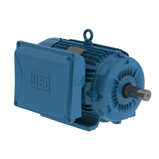 Weg Electric 00718ES1E215T-W22, 7 1/2 Hp, 1800 Rpm, 213/5T FR, 208-230/460 Vac, TEFC, 1 PH, Foot-mounted.