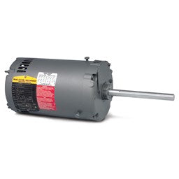 Baldor Electric CFM3156A, 1 Hp, 1200 Rpm, 56YZ FR, 208-230/460 Vac, 3 PH, ODP, Condenser Fan, Belly Band, Commercial Motor