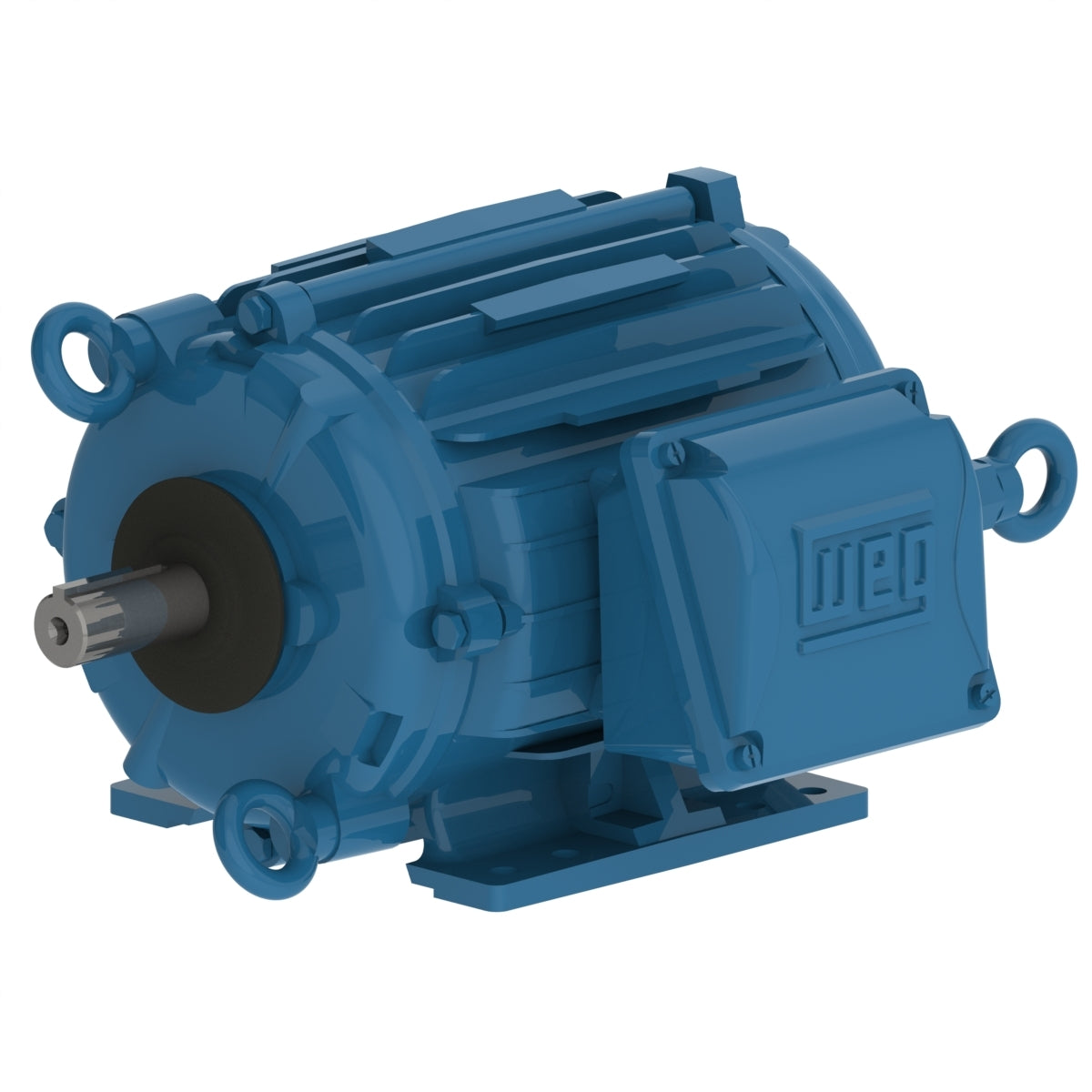 Weg Electric 00218AT3PCT145T-W22, 2 Hp, 1800 Rpm, 143/5T FR, 200 Vac, TEAO, 3 PH, Foot-mounted, Cooling Tower.