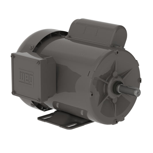 Weg Electric .5018ES1BCH56, 1/2 Hp, 1800 Rpm, B56 FR, 115/208-230 Vac, 1 PH, TEFC, Foot-mounted, General Purpose Motor