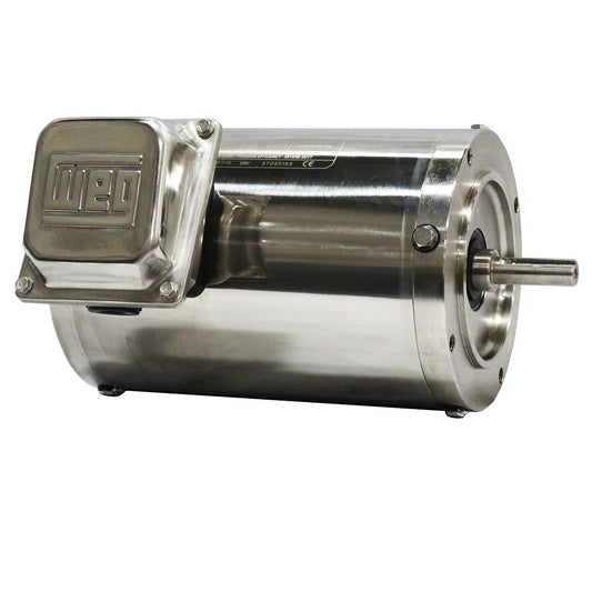 Weg Electric .5012EP3ESS56CFL, 1/2 Hp, 1200 Rpm, 56C FR, 230/460 Vac, TENV,  Footless, Shark High Efficiency.