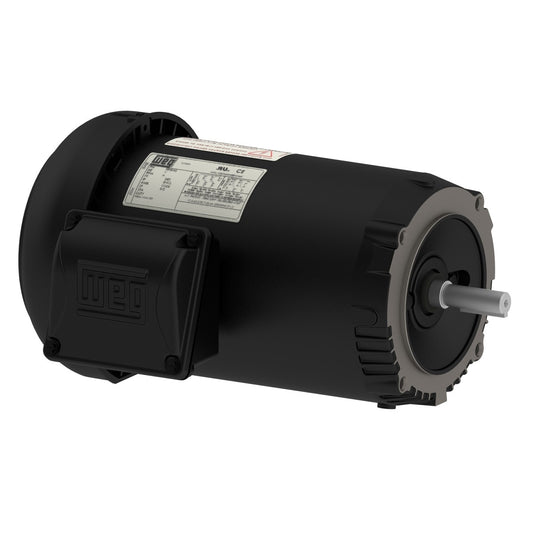 Weg Electric 00218ET3ESB145TCZ2-S, 2 Hp, 1800 Rpm, 143/5TCZ Frame, 230/460//380 Vac, TEFC, 3 PH, Footless, Rolled Steel NEMA Premium Efficiency.