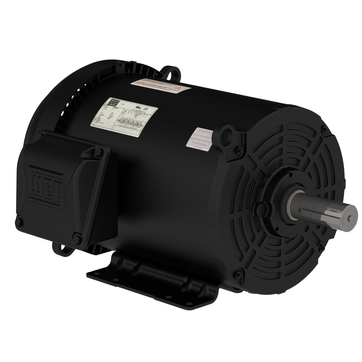 Weg Electric 00736ET3H213T-SG, 7 1/2 Hp, 3600 Rpm, 213/5T Frame, 575 Vac, TEFC, 3 PH, Foot-mounted, Rolled Steel NEMA Premium Efficiency.