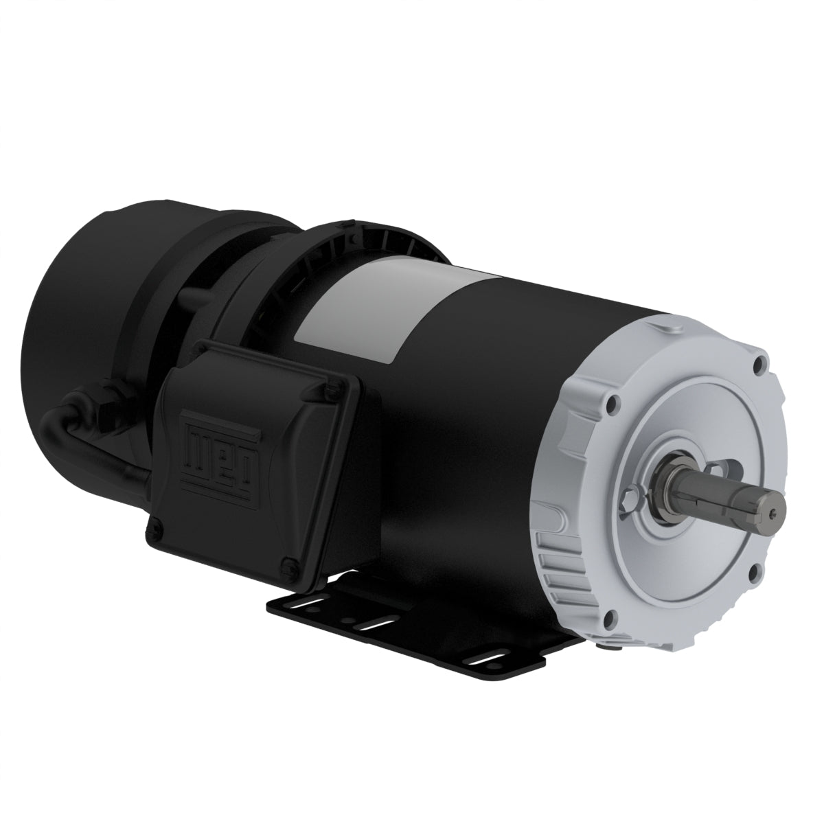 Weg Electric 00318ET3EBM182TC-S, 3 Hp, 1800 Rpm, 182/4TC Frame, 230/460//190-220/380-415 Vac, TEFC, 3 PH, Foot-mounted, Rolled Steel NEMA Premium Efficiency.