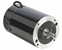 Bodine Electric 4422, 1/3 Hp, 2500 Rpm, 135 Oz-in., 42A7BEPM, 24 Vdc., NEMA 42C Face Mount, With accessory Shaft, Permanent Magnet DC Motor