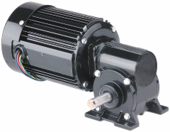 Bodine Electric 0630, 1/4 Hp, 170 Rpm, 20:1, 75 Lb-in., 42R5BFPP-5N, 230 Vac., Three-Phase, Non-Synchronous, Class B (TEFC), ?Right Angle Gearmotor