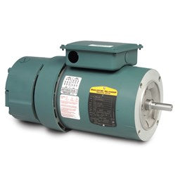 Baldor Electric VEBM3546-S, 1 Hp, 1800 Rpm, 56C FR, 230/460 Vac, 3 PH, TEFC, C-Face, Footless, Short Series Brake Motor