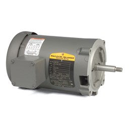 Baldor Electric KEM30003, 1/4 Hp, 1800 Rpm, 56C FR, 230/460 Vac, 3 PH, ODP, C-Face, Footless, General Purpose Motor.