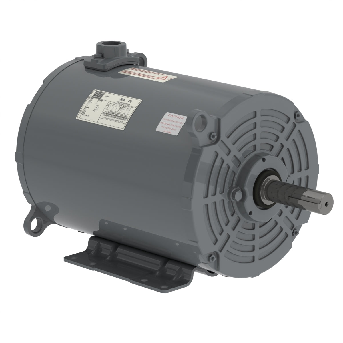 Weg Electric 01536AP3EGD215TZ-S, 10 Hp, 3000 Rpm, 213/5TZ Frame, 208-230/460 Vac, TEAO, 3 PH, Foot-mounted, Rolled Steel Grain Dryer Standard Efficiency.