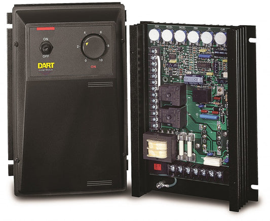 Dart Controls 530BRC, 1/8 thru 2.0 HP Dual voltage control, Relay, Open Chassis