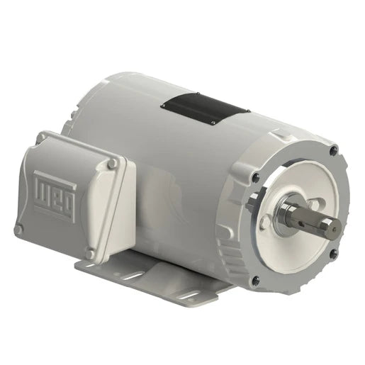 Weg Electric, .5018NT3EHW56C-S, 0.5 HP, 56C FR, 3Ph, 208-230/460 V, 60 Hz, 1800 RPM, TENV, Foot-mounted, ROLLED STEEL Efficiency, 18420127