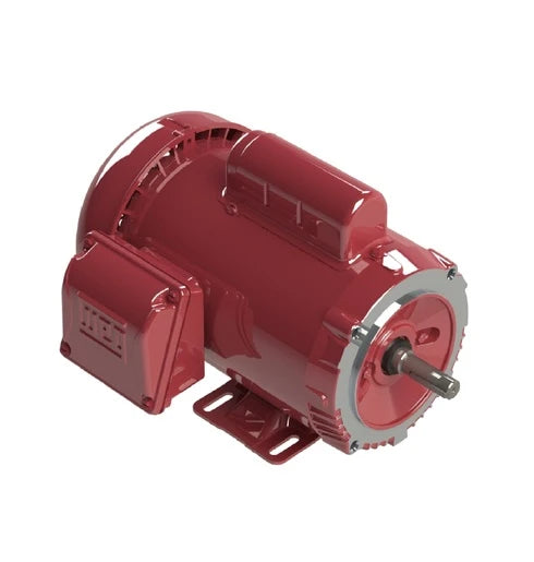 Weg Electric 00118ES1RFD56C-S, 1 HP, 56C FR, 1Ph, 115/230 V, 60 Hz, 1800 RPM, TEFC, Foot-Mounted, ROLLED STEEL, 18645653