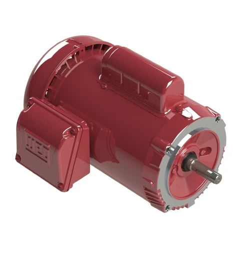 Weg Electric 00118ES1RFD56CFL-S, 1 HP, 56C FR, 1Ph, 115/230 V, 60 Hz, 1800 RPM, TEFC, Footless, ROLLED STEEL, 15329429