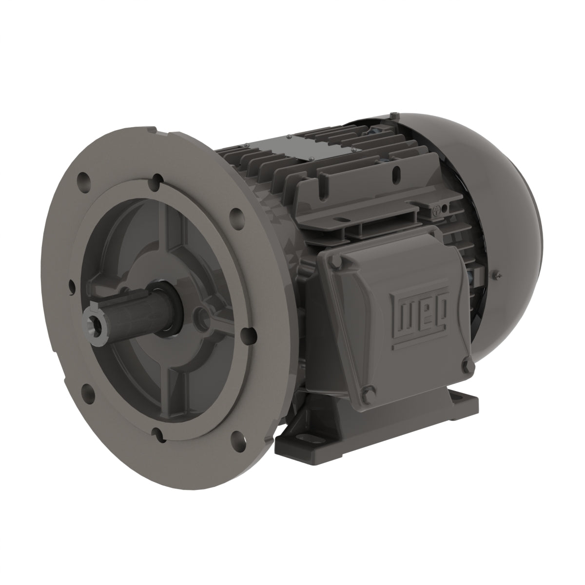 Weg Electric .3718EP3EAL71FF-W22, 1/2 Hp, 1800 Rpm, 71 FR, 230/460//380-415 Vac, TEFC, 3 PH, Foot-mounted, Multimounting High Efficiency.