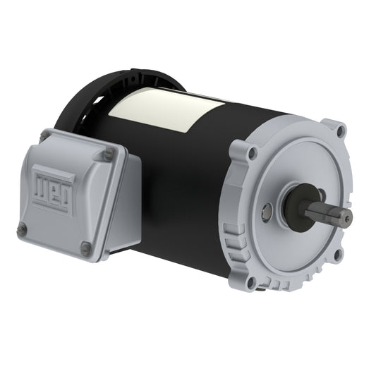 Weg Electric 00336ET3EJPR56J-S, 3 Hp, 3600 Rpm, 56J FR, 230/460//190-220/380-415 Vac, TEFC, 3 PH, Footless, Rolled Steel Jet Pump.