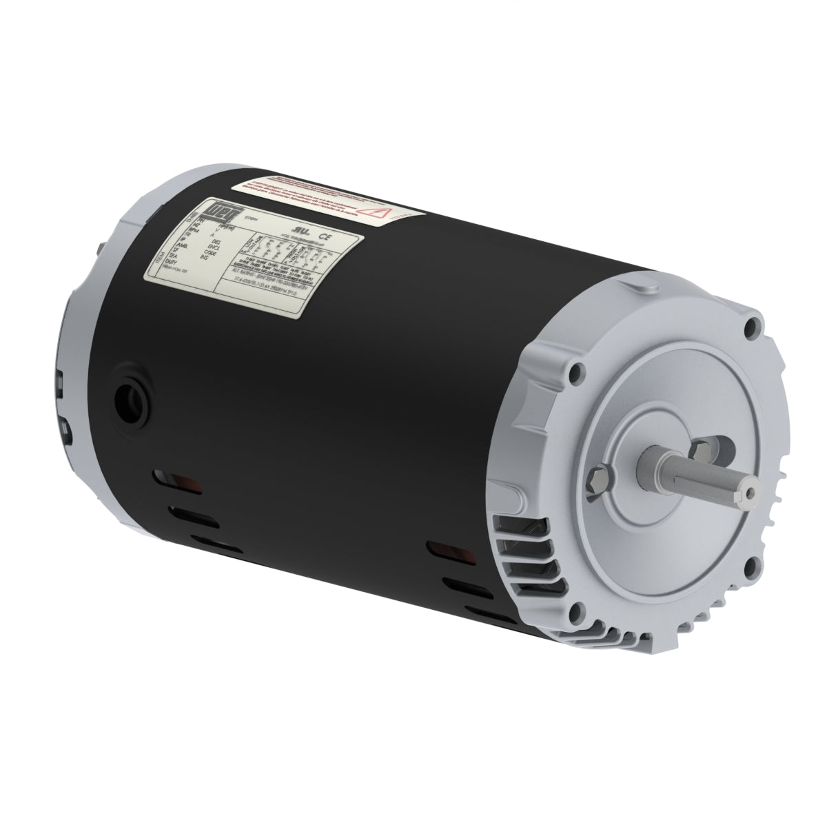 Weg Electric .3336OS3EJPR56C-S, 1/3 Hp, 3600 Rpm, 56C FR, 208-230/460//190-220/380-415 Vac, ODP, 3 PH, Footless, Rolled Steel Jet Pump.