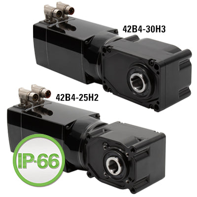 Bodine Electric 3076, 1/2 Hp, 100 Rpm, 240:1, 263 Lb-in, 42B4FEBL-25H2, 130Vac,Hypoid Series 42B4 BLDC Right Angle Hollow Shaft 130V Gearmotors