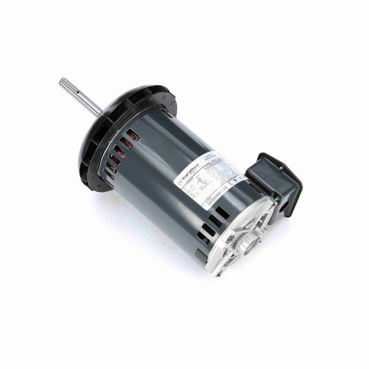 Marathon Electric K1403, 1/2 Hp, 1140 Rpm,  48Y FR, 200-230/460 V, 3 PH, Shaft Up w/Fan Canopy/Rainshield, Condenser Fan/Heat Pump, 5K36PN345S.