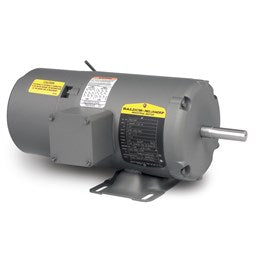 Baldor Electric BM3569, 1/3 Hp, 1800 Rpm, 56 FR, 208-230/460 Vac, 3 PH, TEFC, Foot Mounted, Brake Motor