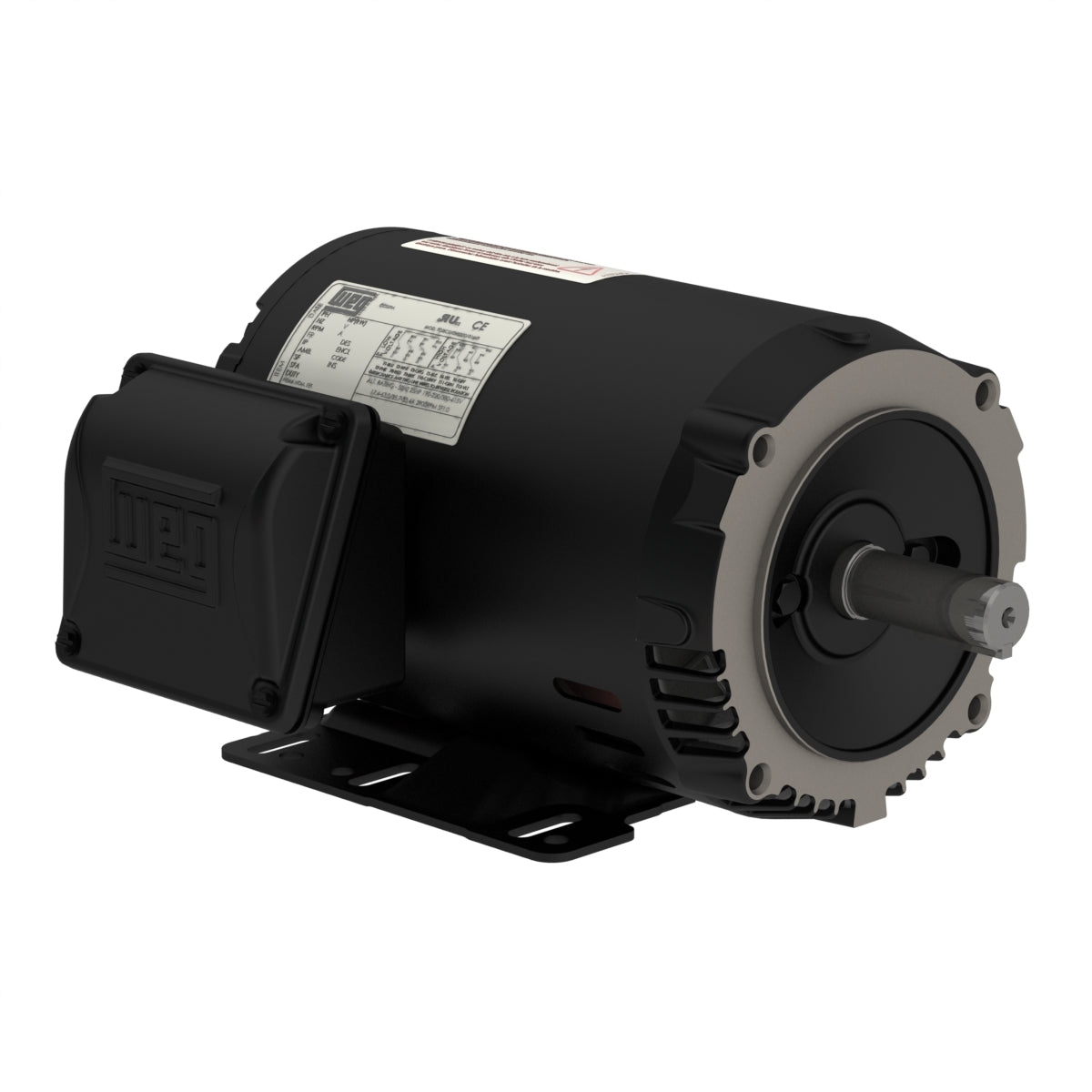 Weg Electric 00336OT3H145TC-S, 3 Hp, 3600 Rpm, 143/5TC FR, 575 Vac, ODP, 3 PH, Foot-mounted, Rolled Steel.