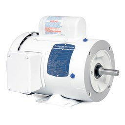 Baldor Electric CWDL3510 1 Hp, 1800 Rpm, 56C Fr, 115/230 Vac, 1 PH, TEFC, C-Face, Foot Mounted, Washdown Duty Motor