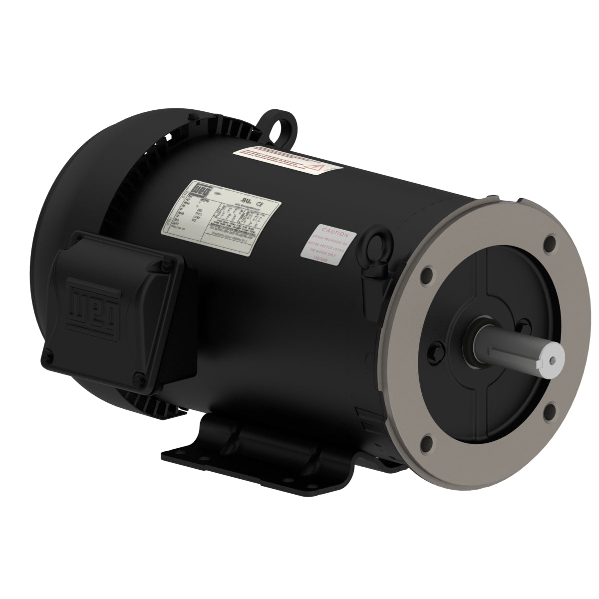Weg Electric 00518ET3E184TC-SG, 5 Hp, 1800 Rpm, 182/4TC Frame, 230/460//190-220/380-415 Vac, TEFC, 3 PH, Foot-mounted, Rolled Steel NEMA Premium Efficiency.