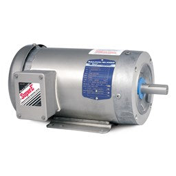 Baldor Electric CESWDM3611T 3 Hp, 230/460 Vac, 182TC Fr, 1800 Rpm, C-Face, 3 PH,  TEFC, Foot Mounted, Paint-Free Washdown Duty Motor