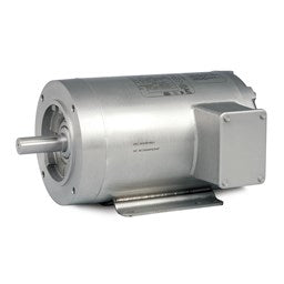 Baldor Electric CSSEWDFM3546T, 1 HP, 1800 RPM, 143TC FR, 230/460 Vac, 3 PH, TENV, C-Face with Base, Washdown Duty