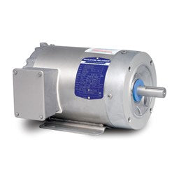 Baldor Electric IDVSWDM3554T  1 1/2 Hp, 1800 Rpm, 145TC Fr, 230/460 Vac, 3 Ph,  TEFC, C-Face, Footless, Paint Free inverter Rated Washdown Motor