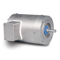 Baldor Electric VSSWDM3542 3/4 Hp, 1800 Rpm,  56C Fr, 208-230/460 Vac, 3 Ph, C-Face, TENV, Footless, Washdown Duty Motor, Stainless Steel