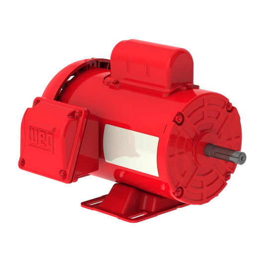 Weg Electric 00118ES1RFD56-S, 1 Hp, 1800 Rpm, 56 FR, 115/230 Vac, 1 PH, TEFC, Foot-mounted, General Purpose Motor.