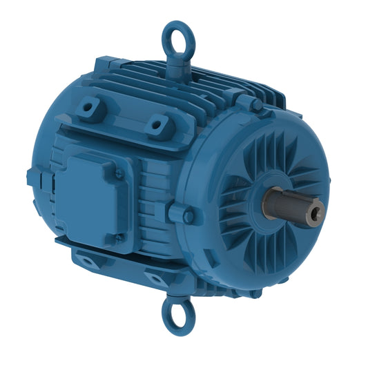 Weg Electric 03018ET3EPM284/6Y-W2, 30 Hp, 1800 Rpm, 286Y Frame, 208-230/460 Vac, TEAO, 3 PH, Pad Mounted, Premium Efficiency.